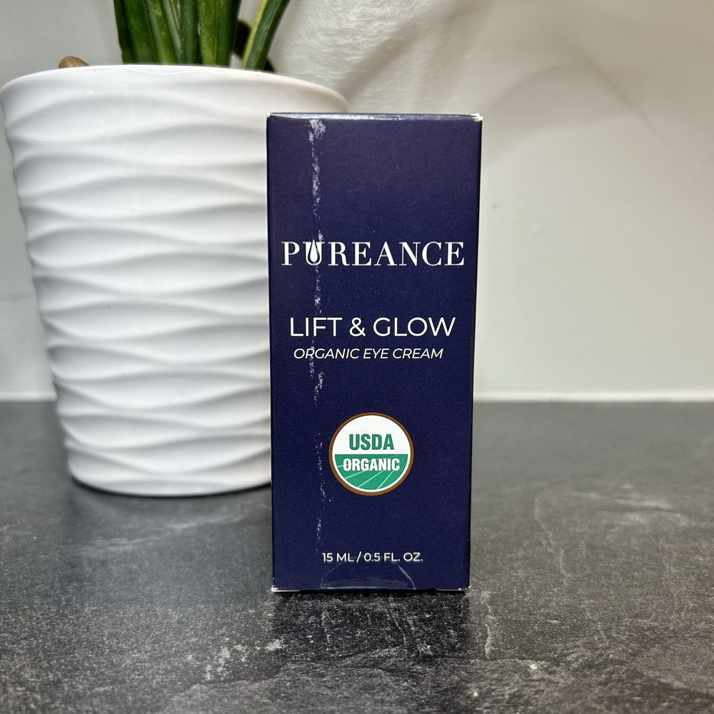 Pureance EVEN GLOW‎ Organic Eye Cream .5 oz 15 ml SEALED
